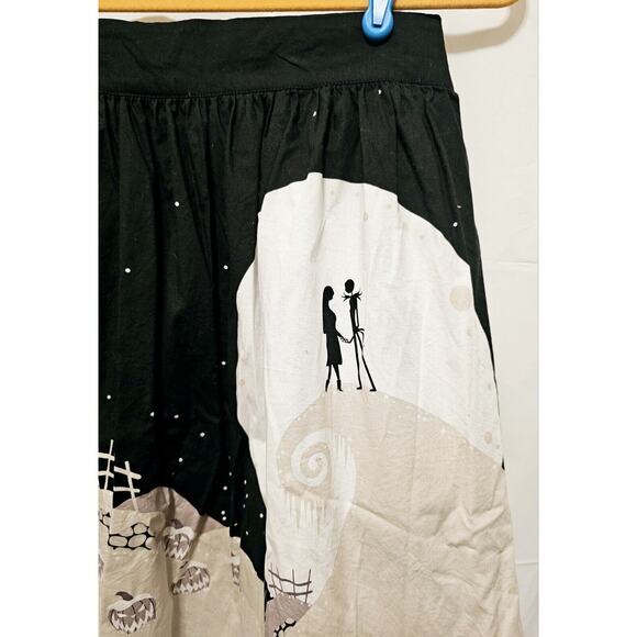 DISNEY Tim Burton The Nightmare Before Christmas Moon Skirt Size Small - Picture 3 of 10